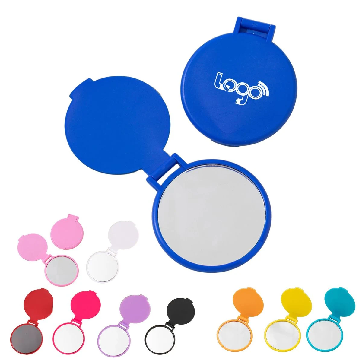 Plastic Round Folding Compact Mirror 1