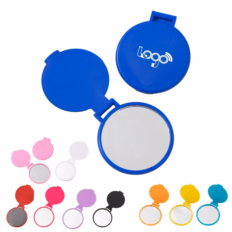 Plastic Round Folding Compact Mirror