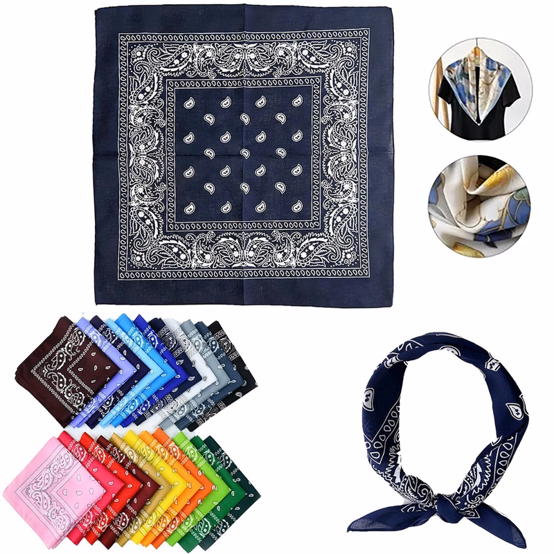 Women Full Color Silk Square Scarf