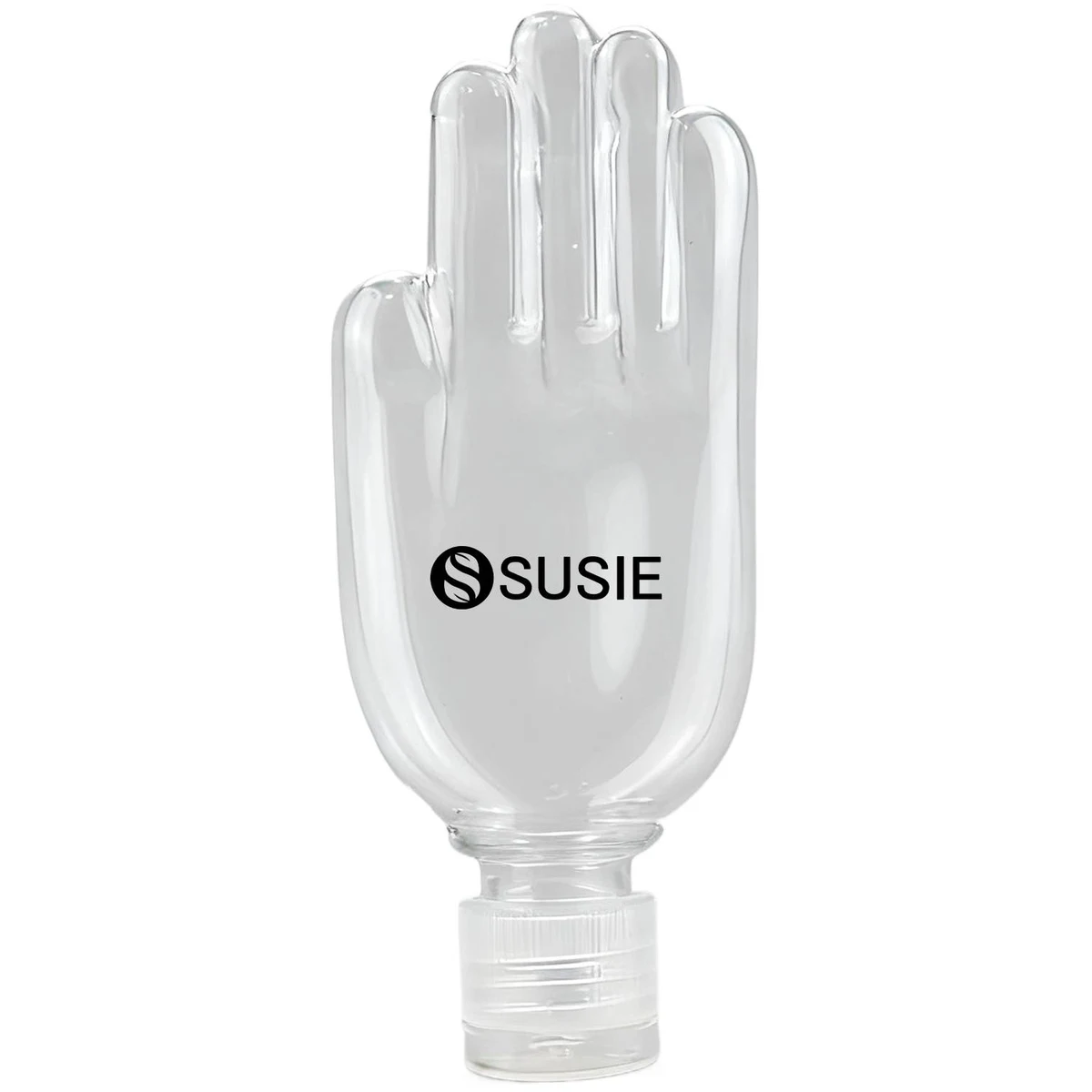 Palm Shaped Clear PVC Hand Sanitizer Bottle 1