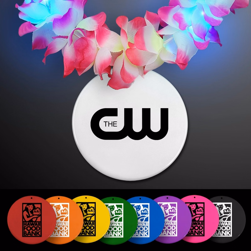 Light Up Hawaiian Leis with Custom Circle Medallion