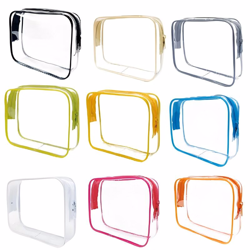 PVC Transparent Makeup Bag W/ Zipper