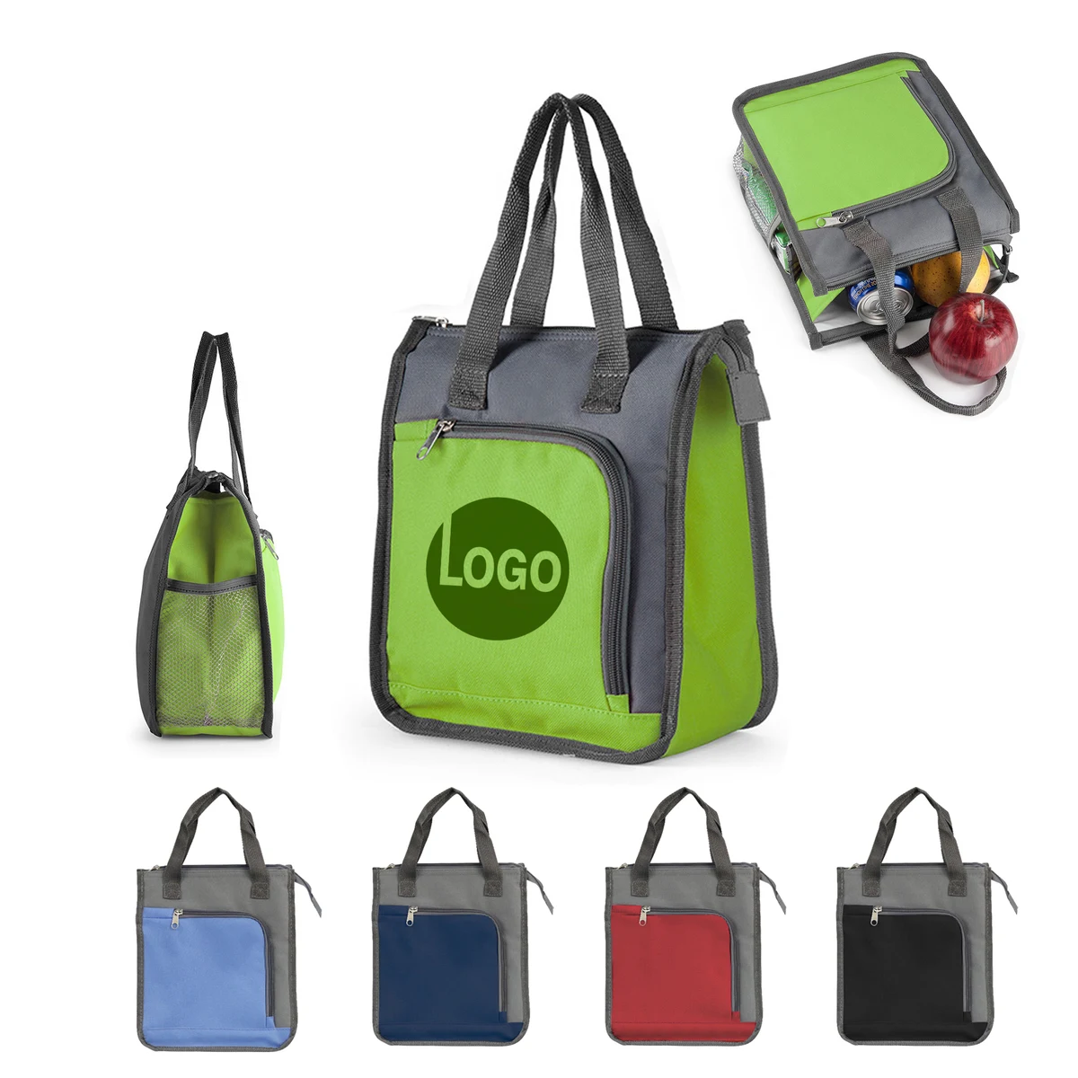 Durable Zippered Insulated Lunch Bag with Spacious Compartments 1