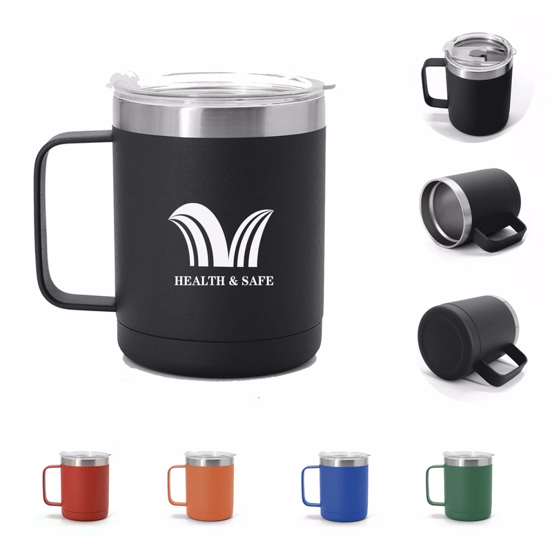 12 oz Stainless Steel Insulated Coffee Mug Cup with Handle