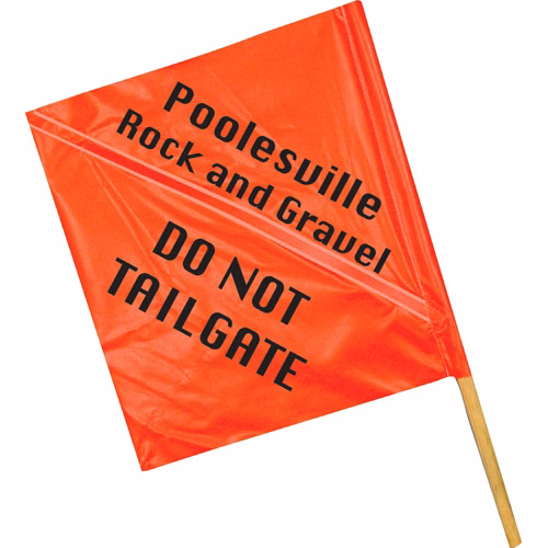 Handheld Vinyl Hazard Flag