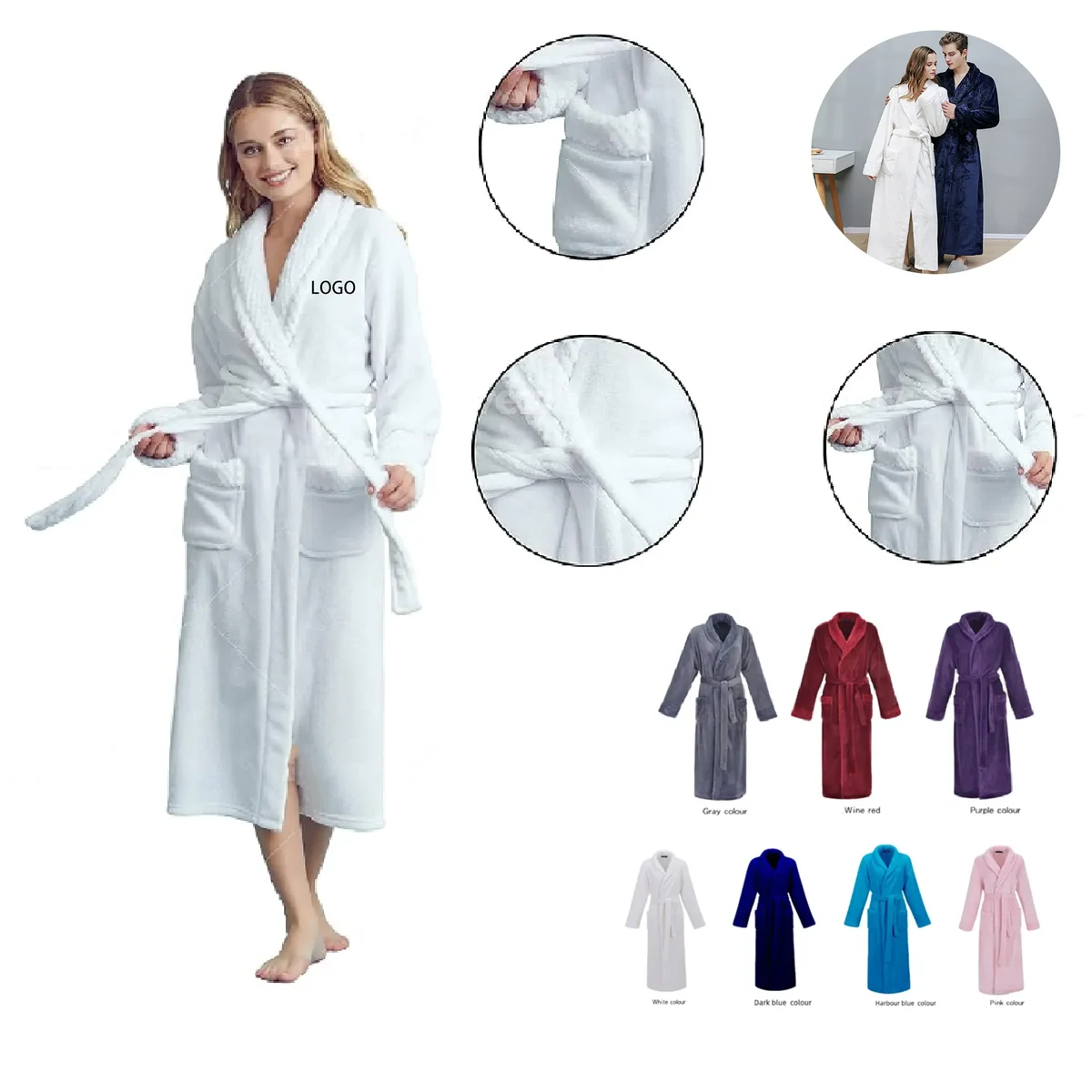 Bathrobe for Men & Women 1