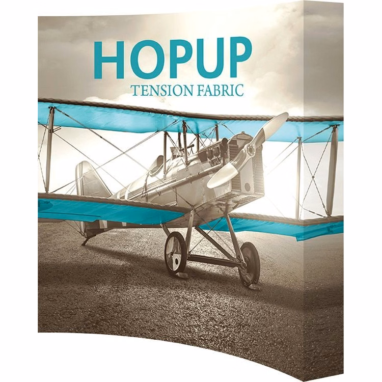 Hopup 8ft Curved Display & Full Fabric Graphic