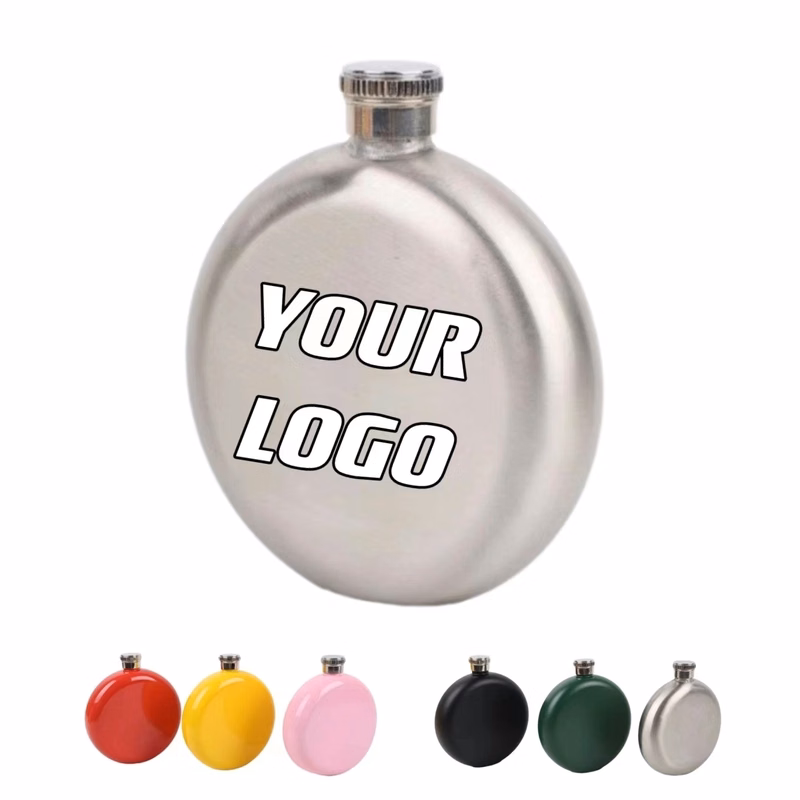 6 oz Stainless Steel Hip Flask For Outdoor Activities