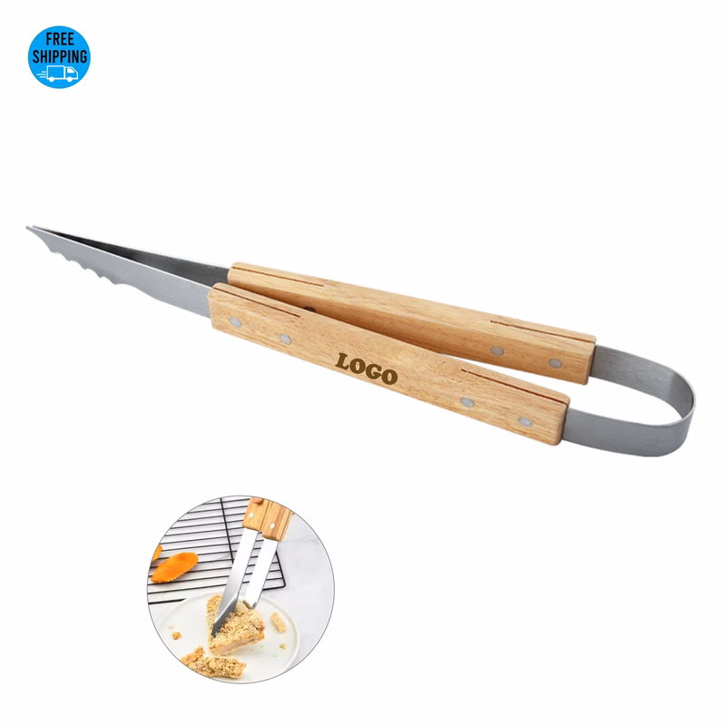 Wood Handle Grill Tong