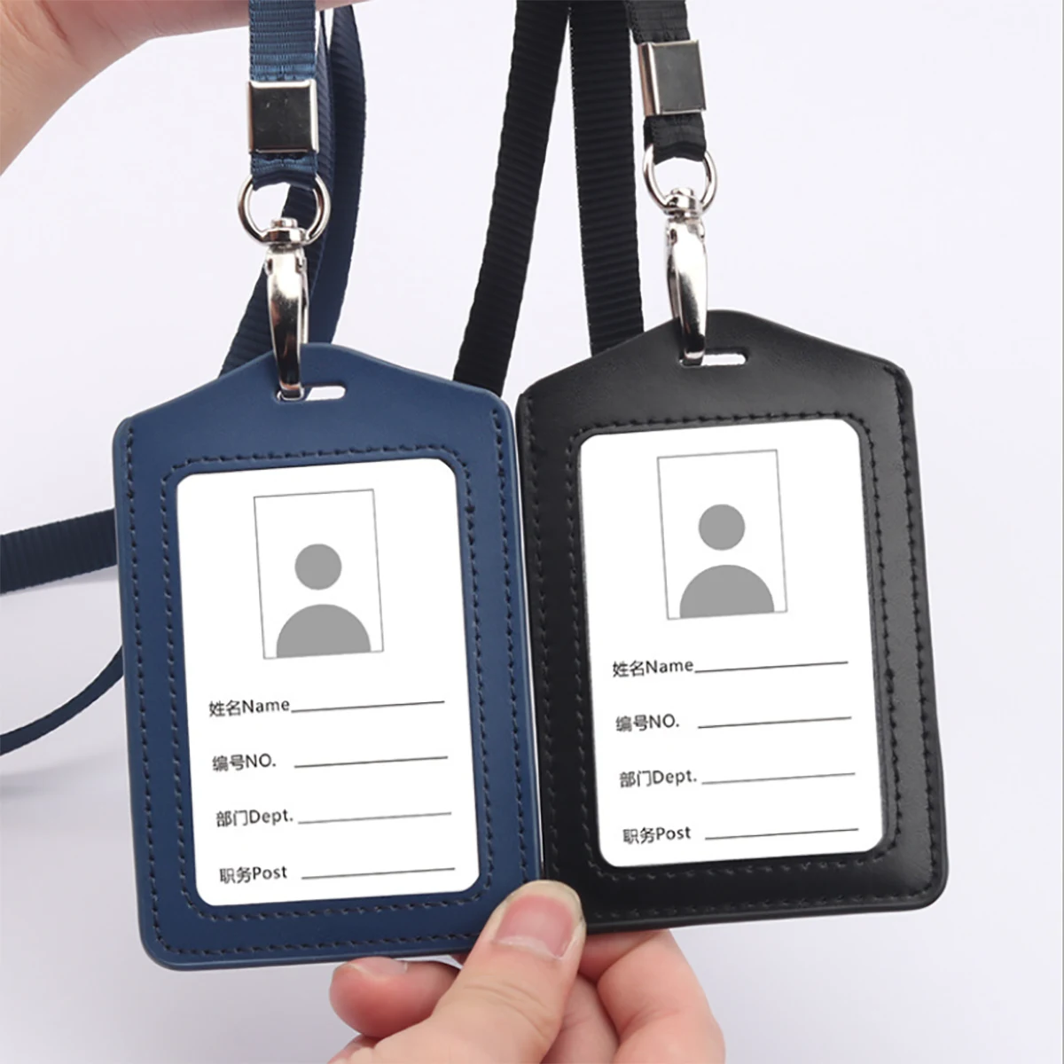 Lanyard With Premium Leather Card Holder 1