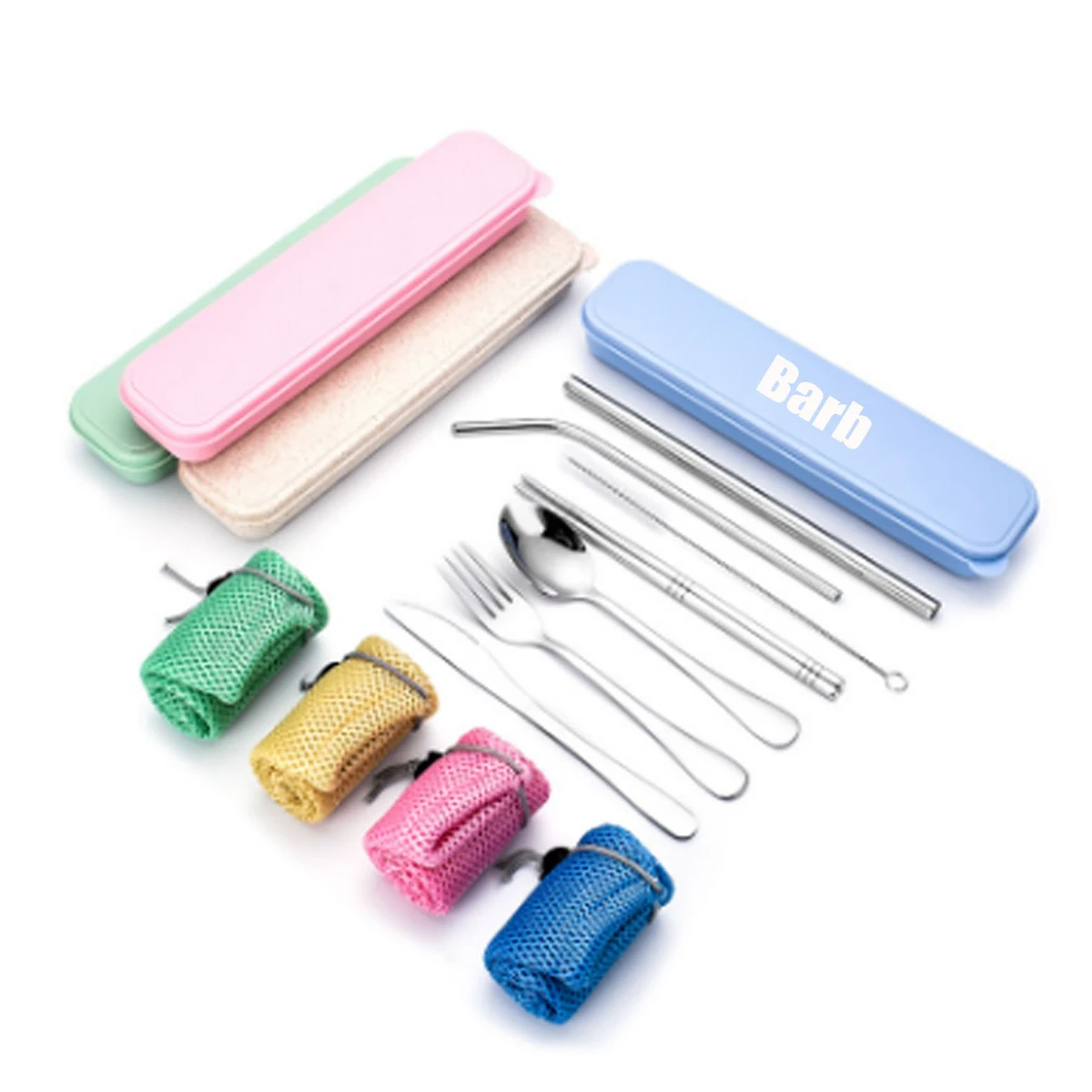 9 Pieces Portable Stainless Steel Cutlery Set 1