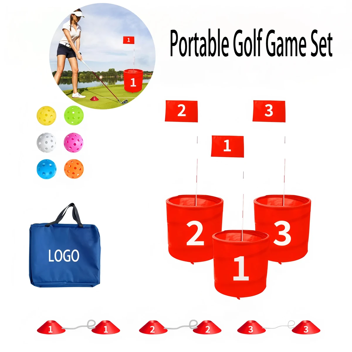 Portable Backyard Golf Game Set 1