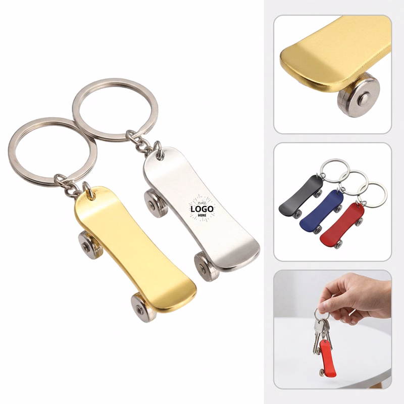 Mini Skateboard Keychain Set