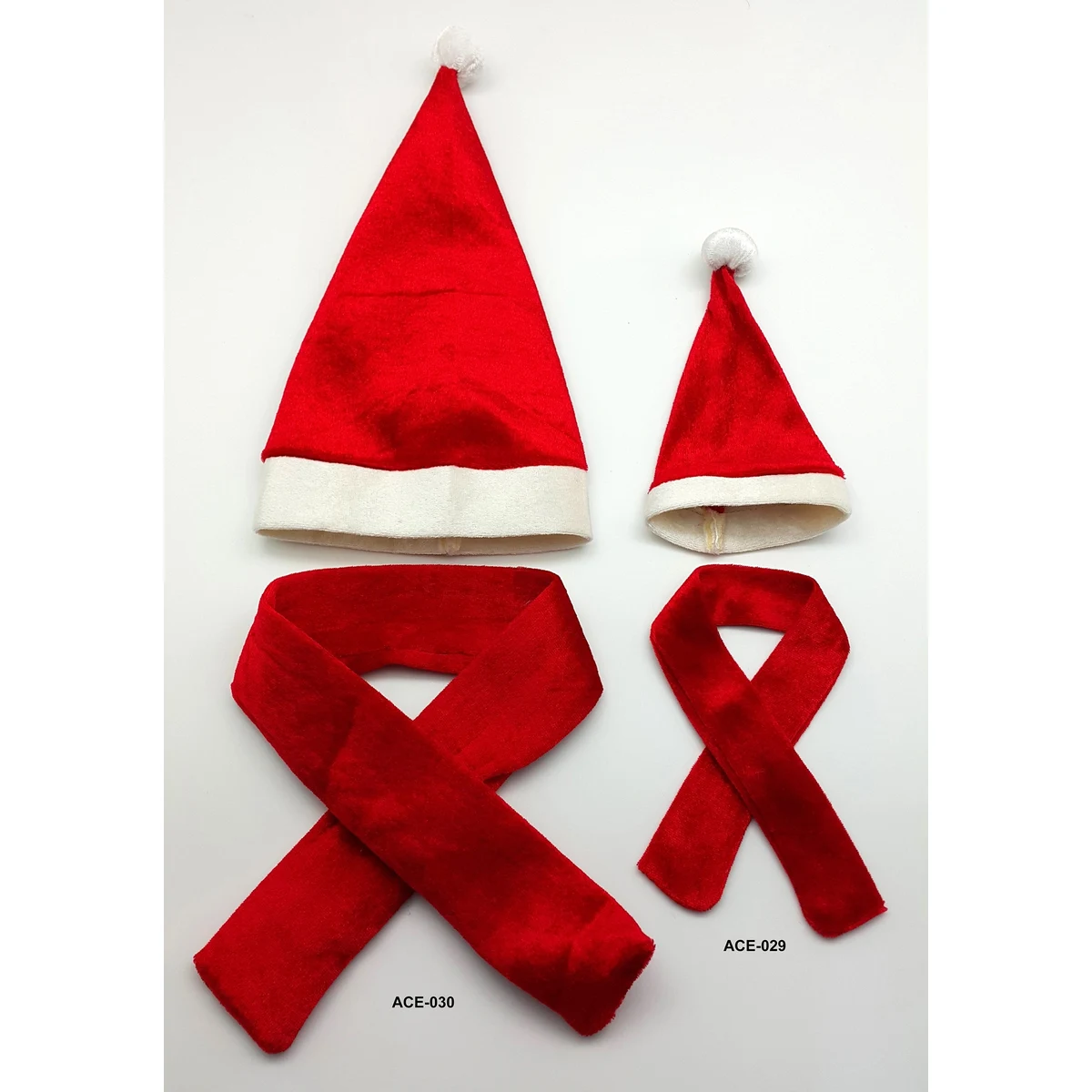Santa Hat & Scarf for Stuffed Animals 1