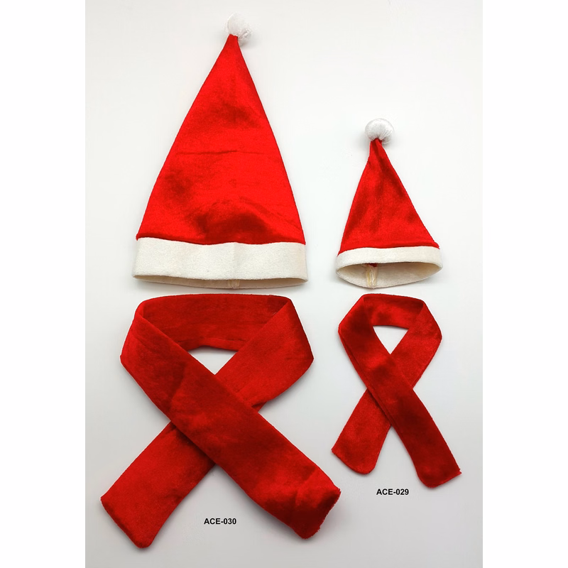 Santa Hat & Scarf for Stuffed Animals
