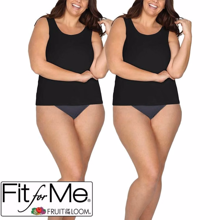 Plus Size Microfiber Tank Tops - Size 2XL 2pk