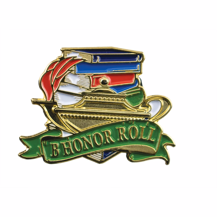 Educational Lapel Pin- B Honor Roll (1-1/8")