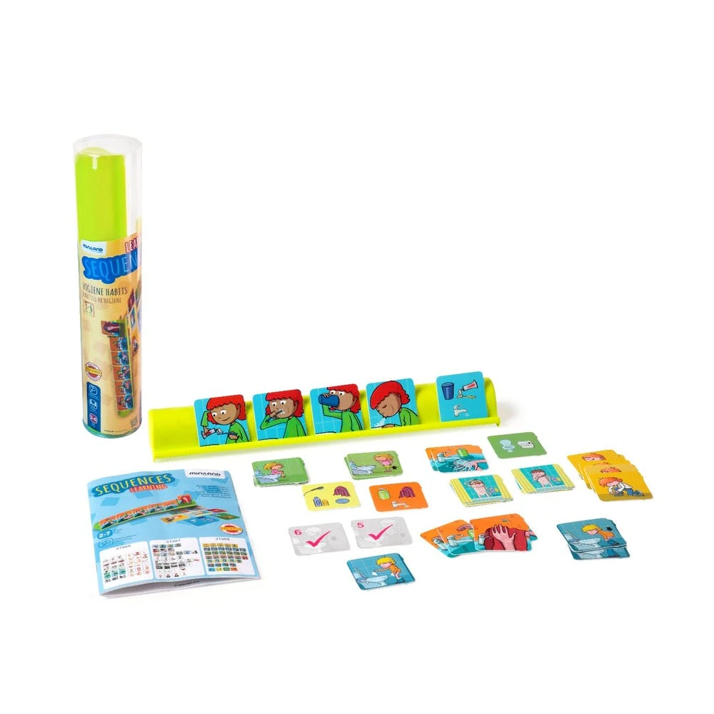 Learning Sequences Cards - Hygiene Habits 2" x 2" 1