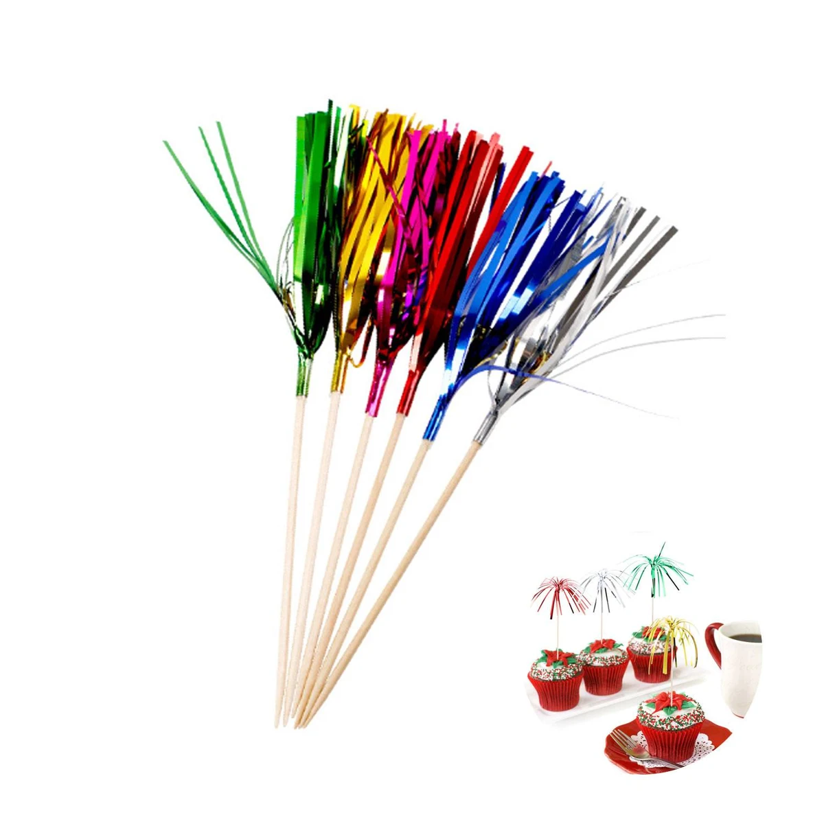 Cute Kids Bamboo Fruit Skewers - Appetizers & Decorations 1
