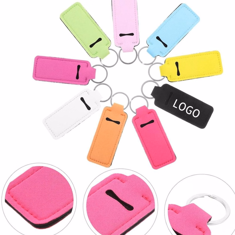 Square Keychain Lipstick Holder