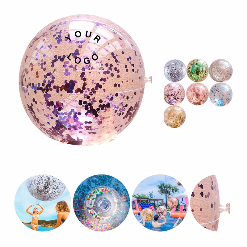 Sparkle Beach Ball PVC Inflatable Fun Toy