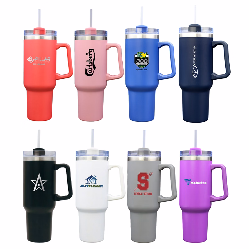 Double Wall Tumbler with Twist Closure, 40 oz.