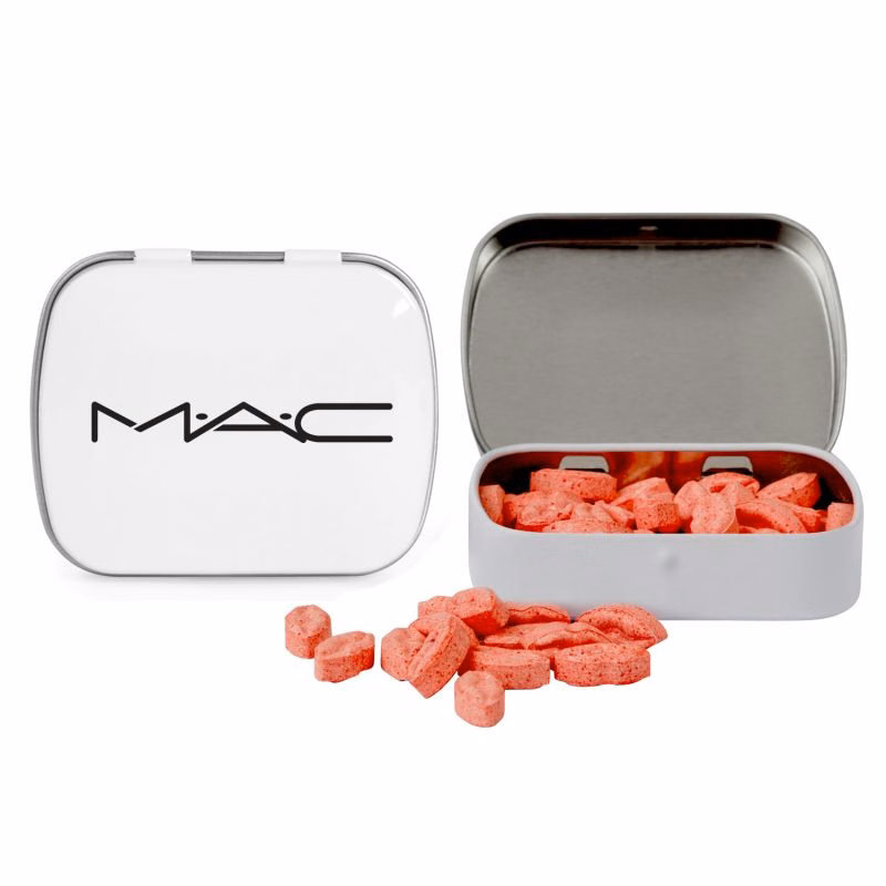 Domed Tin with Lip Shaped Mints