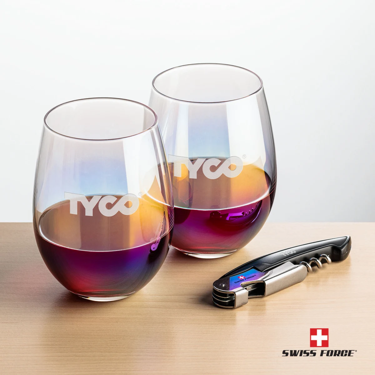 Swiss Force® Opener & Miami Stemless Wine 1