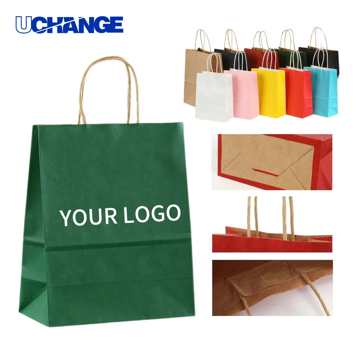 Kraft Paper Bag Carrier 8.3 x 10.6 Inches 1