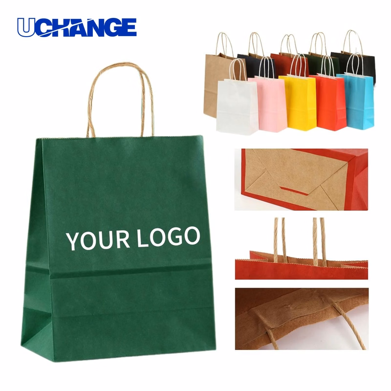 Kraft Paper Bag Carrier 8.3 x 10.6 Inches