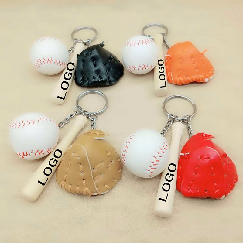 Baseball Glove Key Ring