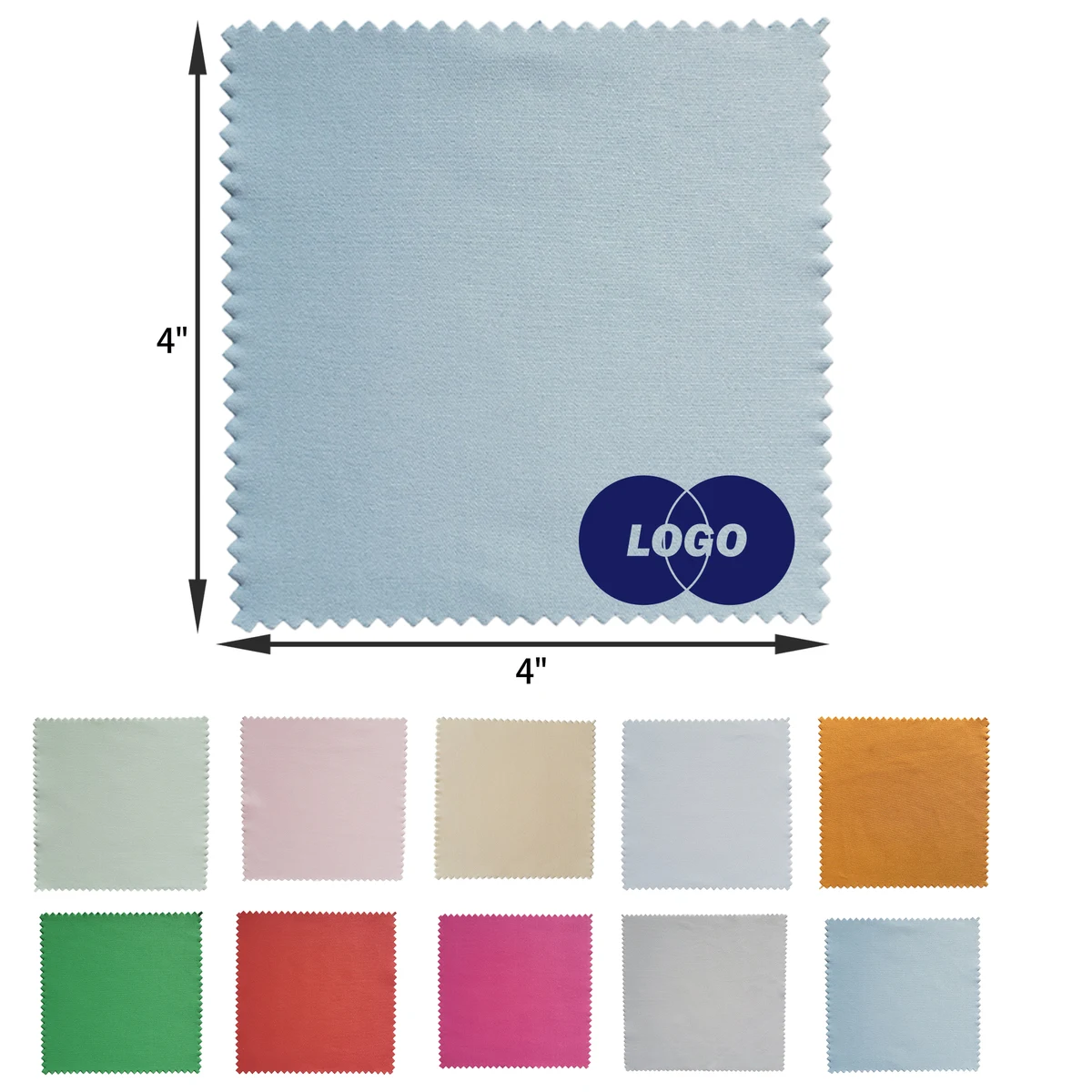 Durable 4"x4" Microfiber Glasses Cleaning Wipe 1