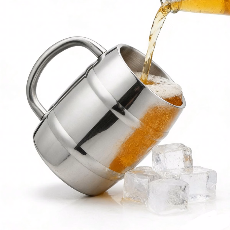 Double Wall Stainless Steel Beer Mug