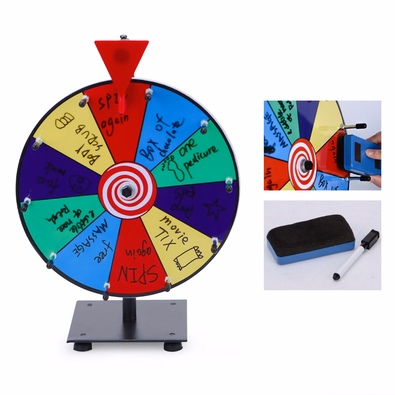 12 Inch Heavy Duty Spinning Prize Wheel