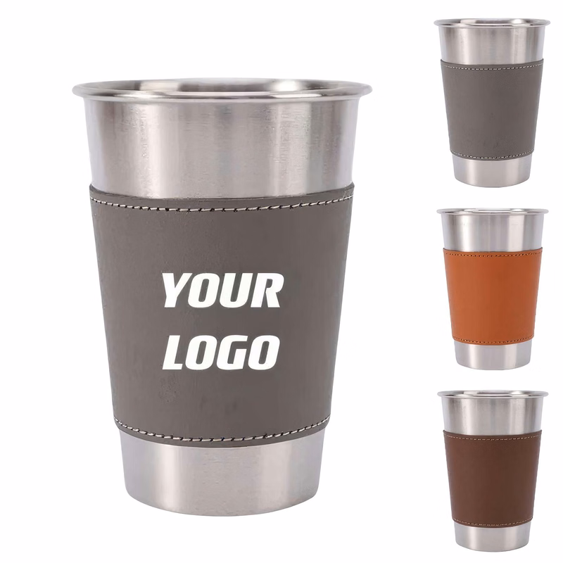 Custom 11 oz Stainless Steel Wine Cups