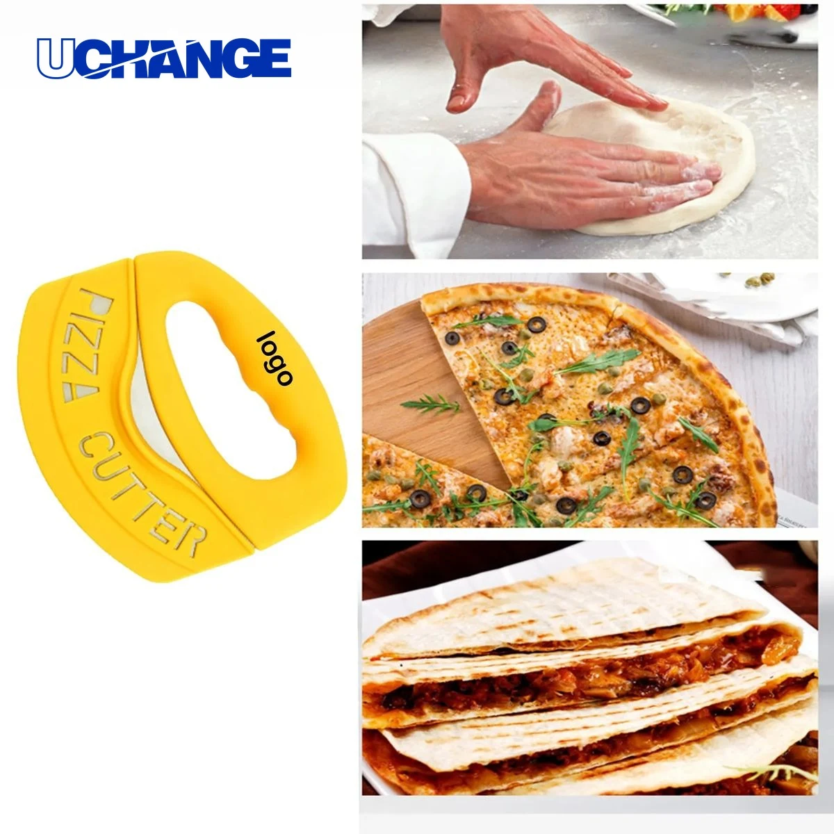Stainless Steel Handheld Pizza Cutter Kitchen Tool for Home & Catering 1