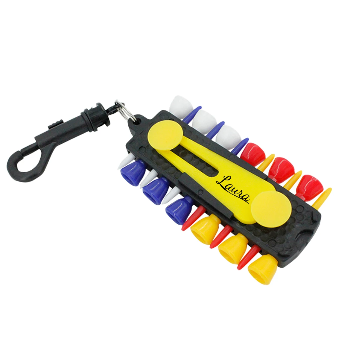 Golf Tee Holder with Carabiner 1