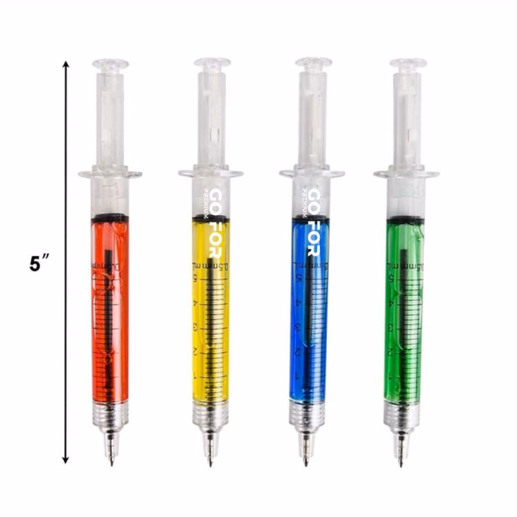 Syringe Shaped Novelty Pen for Healthcare
