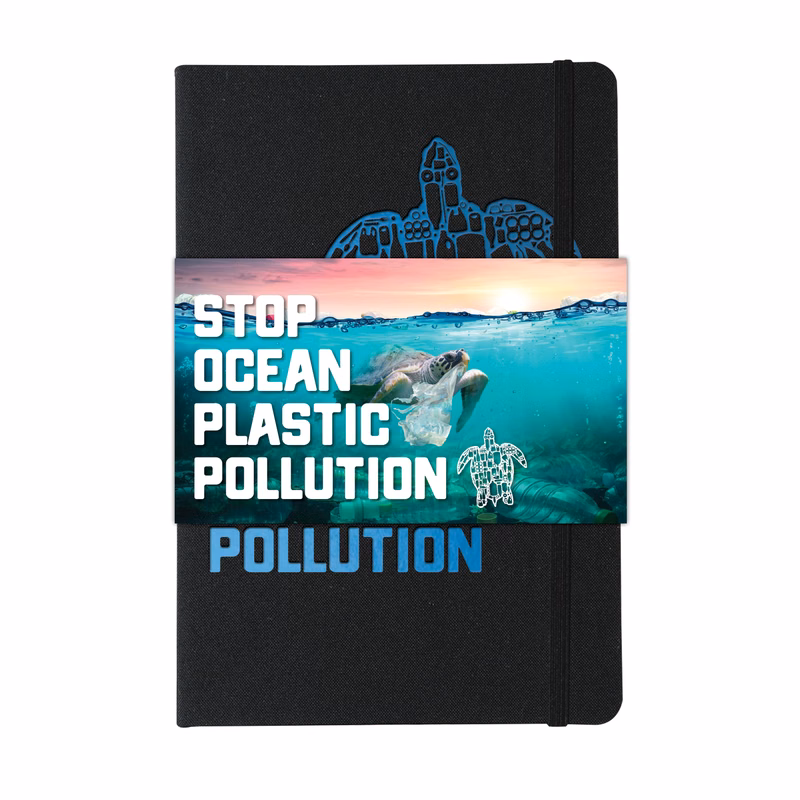 Recycled Marine Journal w/ Graphic Wrap