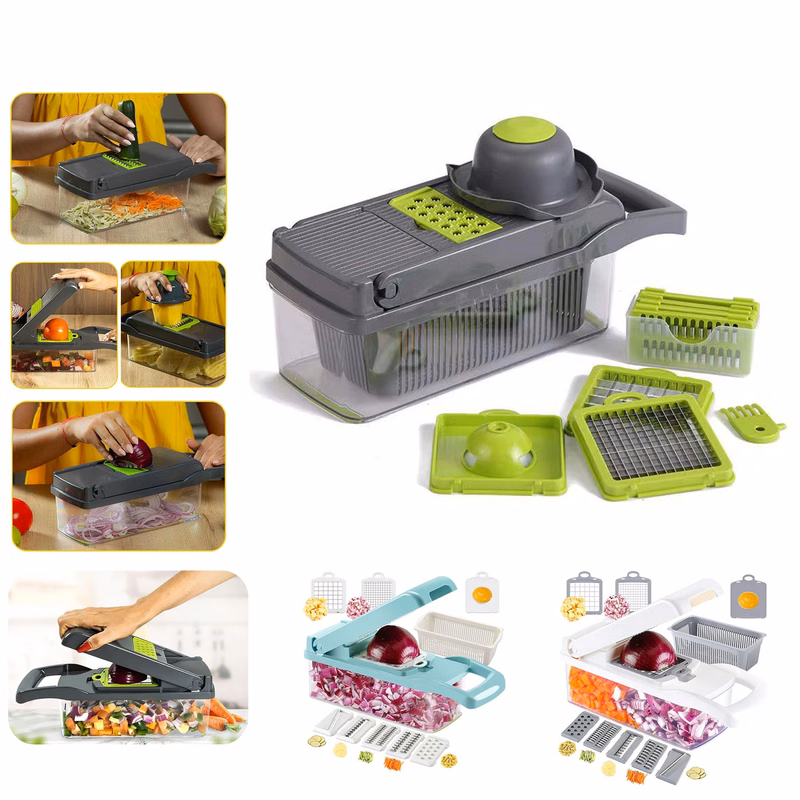 Multifunctional 12 in 1 Veggie Chopper