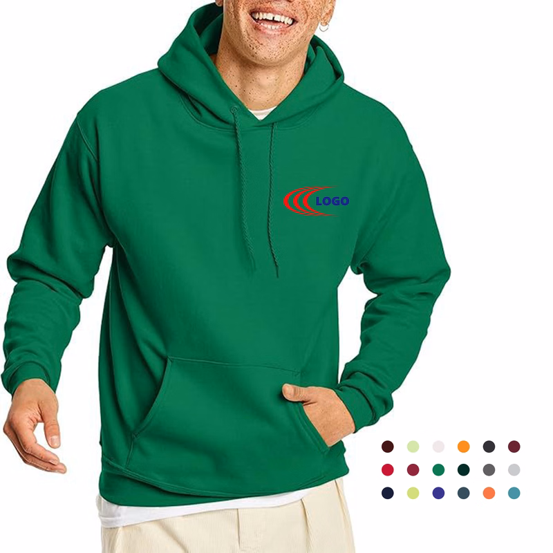 Sustainable Fleece Hoodie with Cuffed Hem