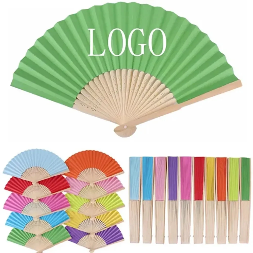 Paper Bamboo Folding Fan 1