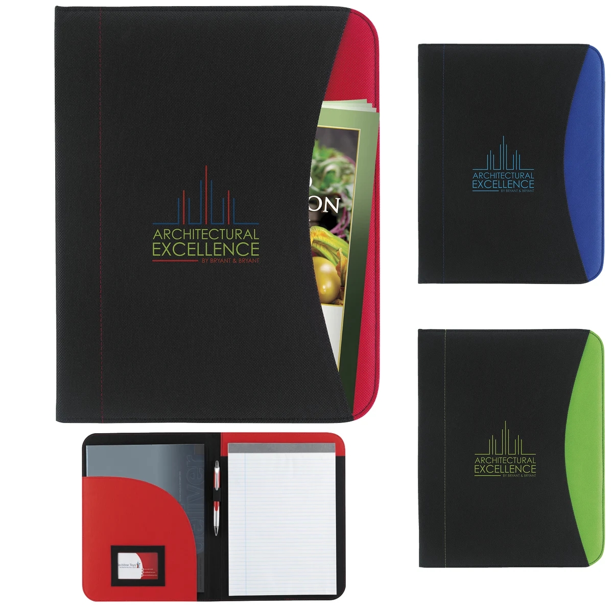 Good Value™ Non-Woven Curve Padfolio 1