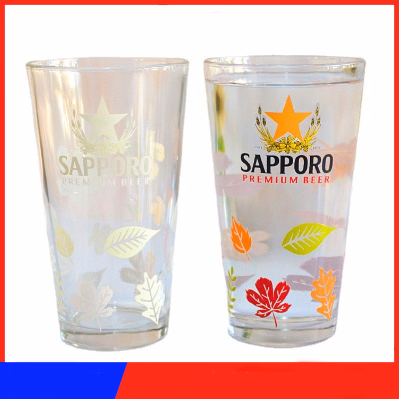Color changing glass cup
