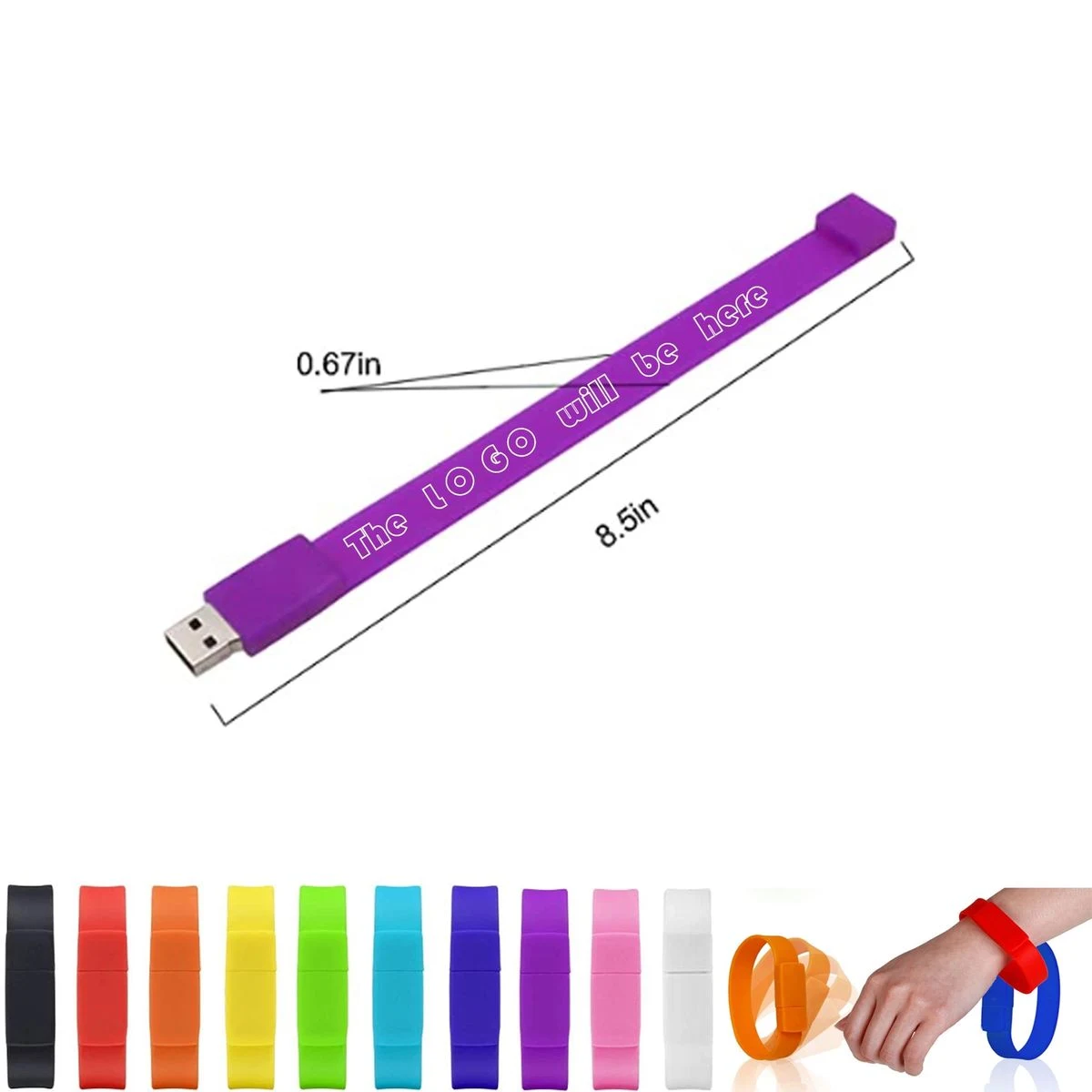 USB Drives Silicone Bracelet 1