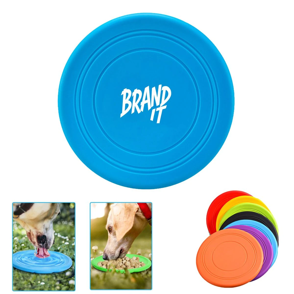 Silicone Disc Pet Dog Chewing Stick Toy 1