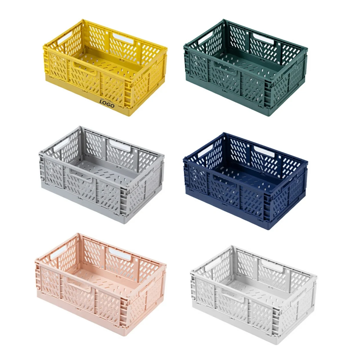 Folding Plastic Storage Basket 1