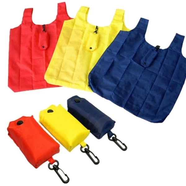 Polyester Folding Shopping Bag, custom tote bag with logo imprint 1