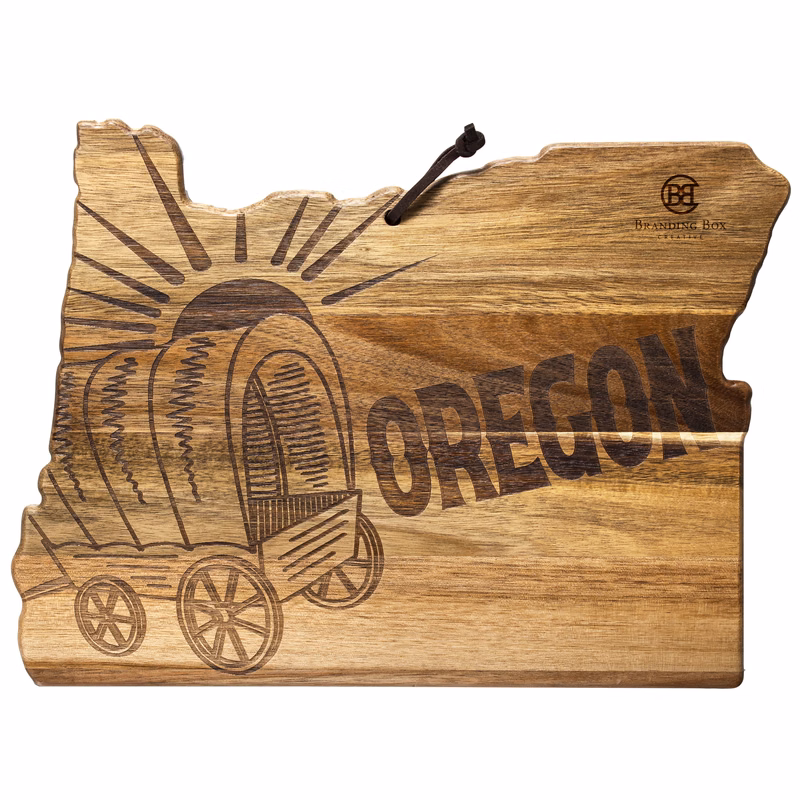Rock & Branch® Origins Series Oregon State Shaped Cutting and Serving Board