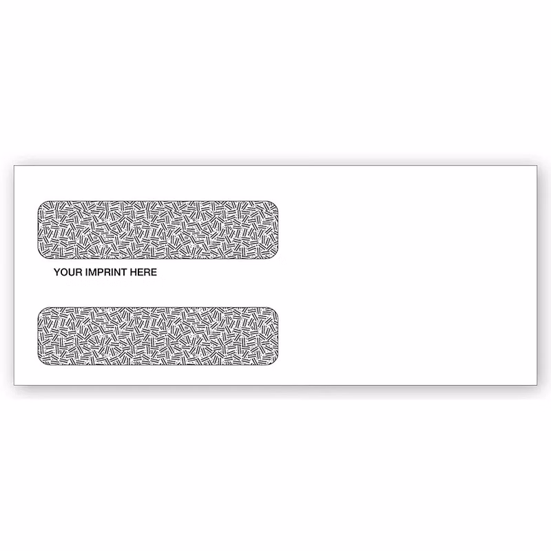 Envelopes - No. 9 Double Window, Gummed Flaps
